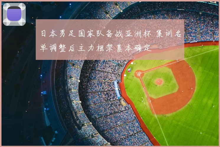 日本男足国家队备战亚洲杯 集训名单调整后主力框架基本确定